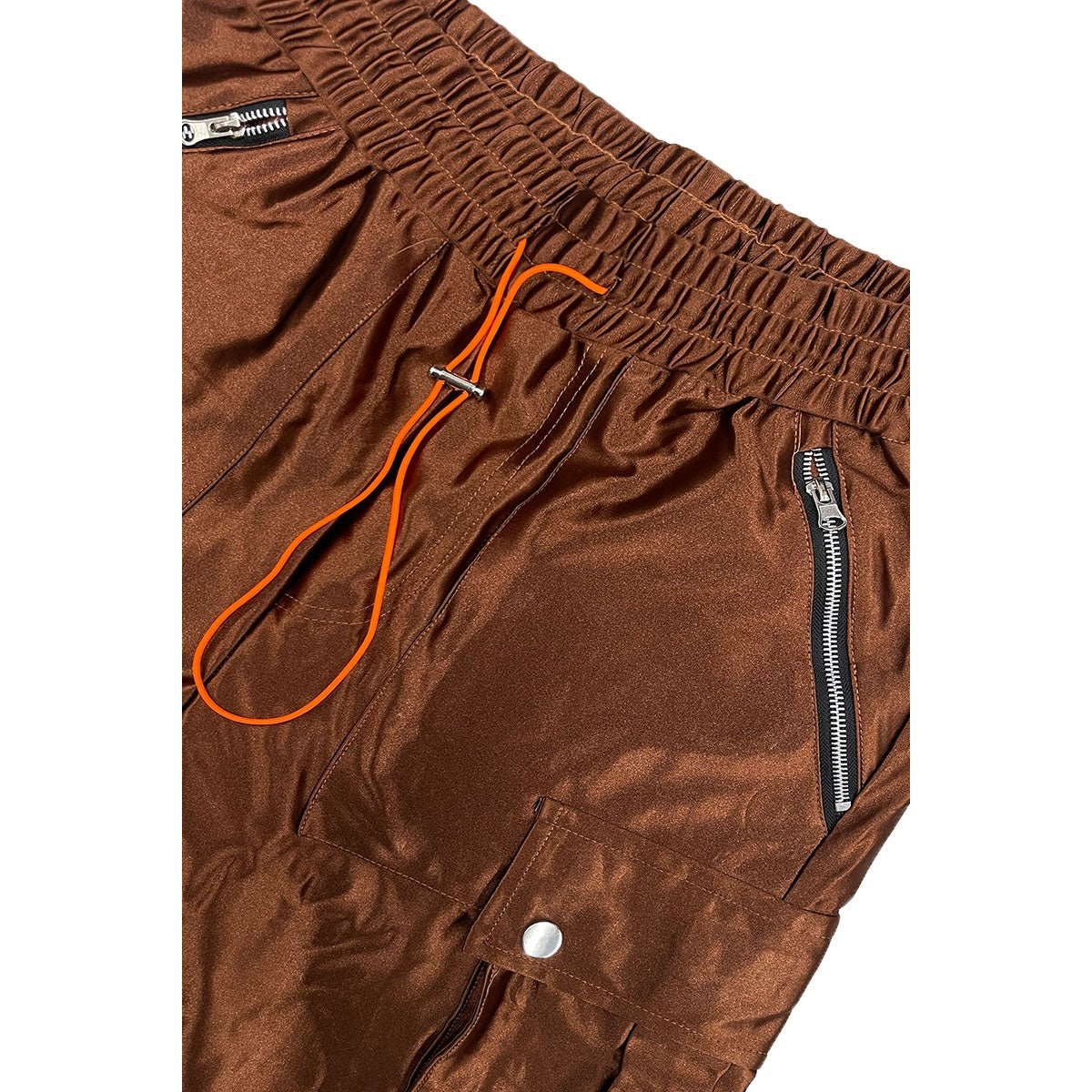 Satin Cargo Shorts