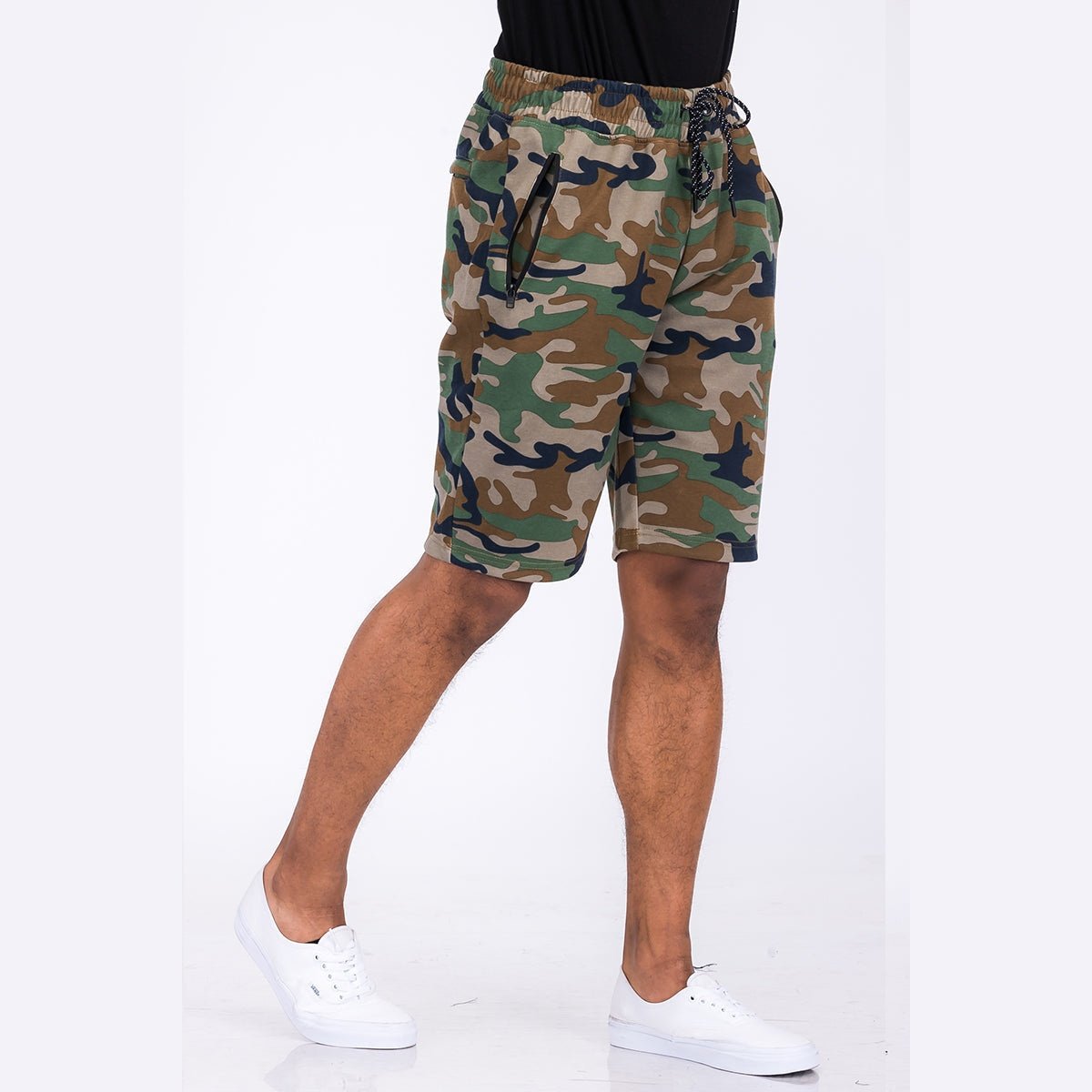 Heathered Cotton Shorts