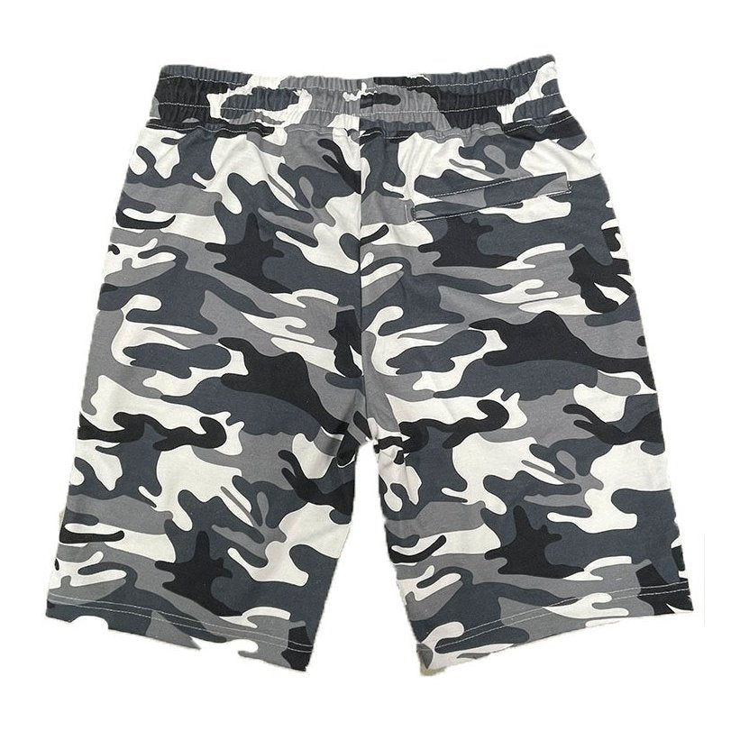 Heathered Cotton Shorts