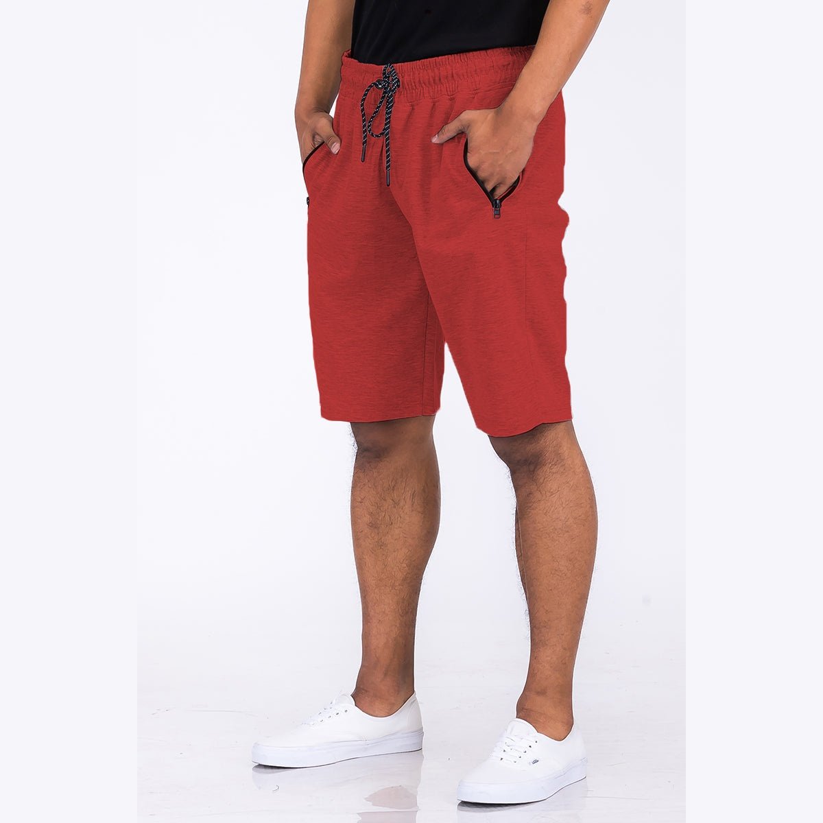 Heathered Cotton Shorts