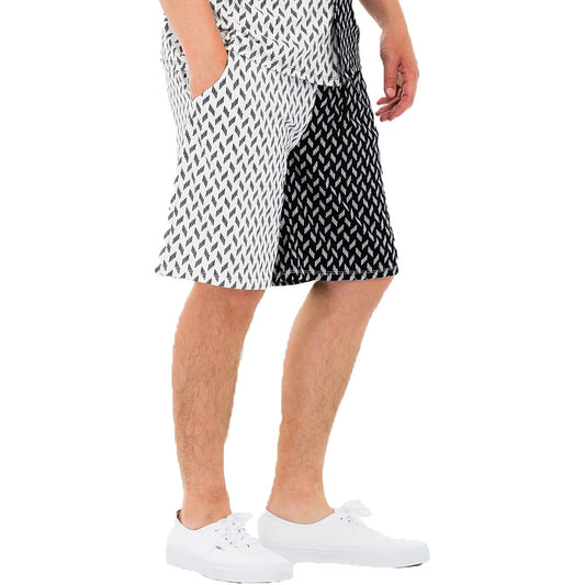 HALF AND HALF PRINT SHORTS