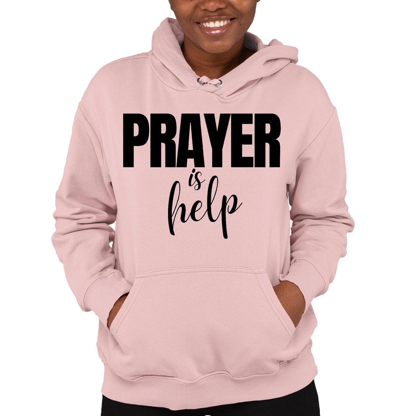 Womens Hoodie Say It Soul - Prayer Is Help, Inspirational Quotes,