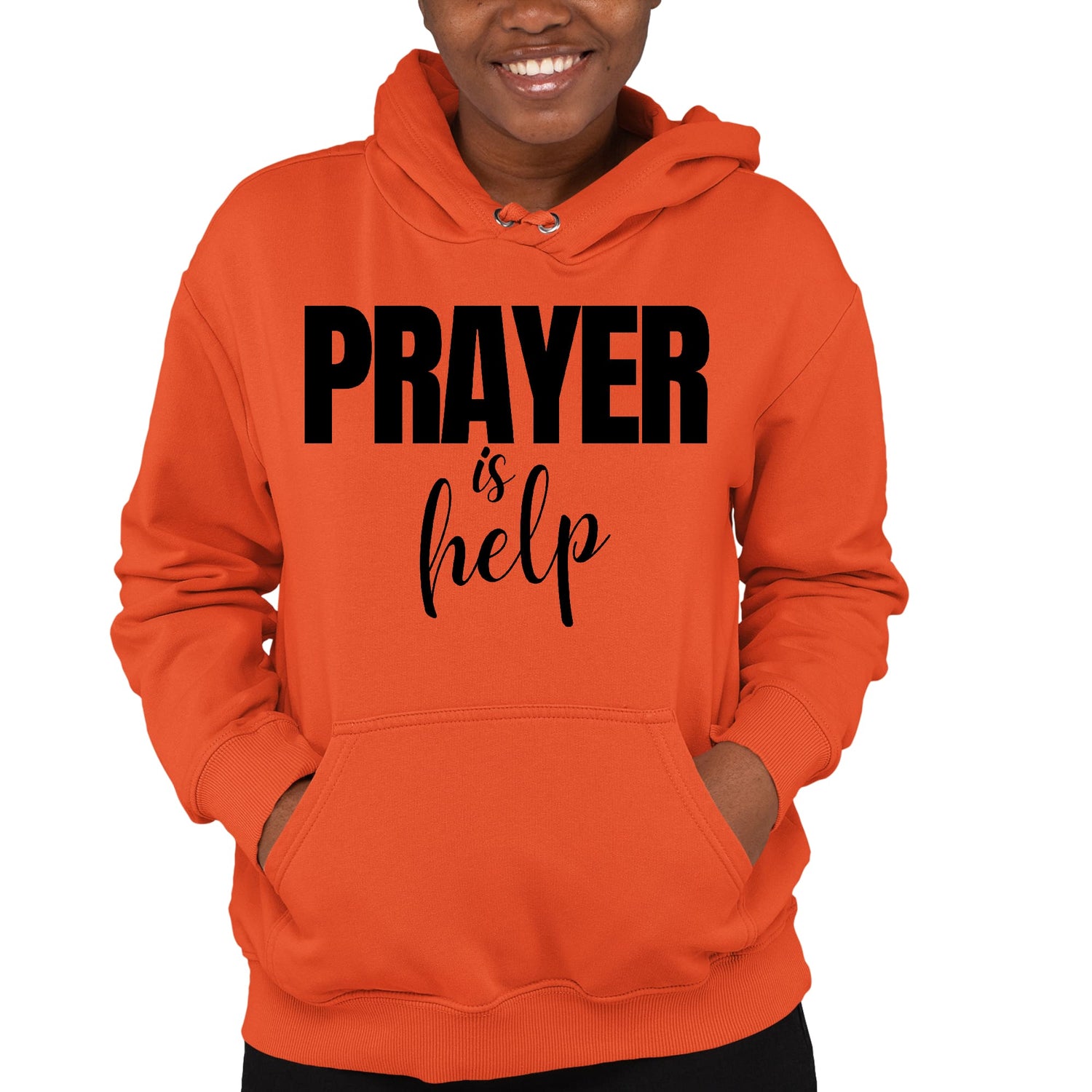 Womens Hoodie Say It Soul - Prayer Is Help, Inspirational Quotes,