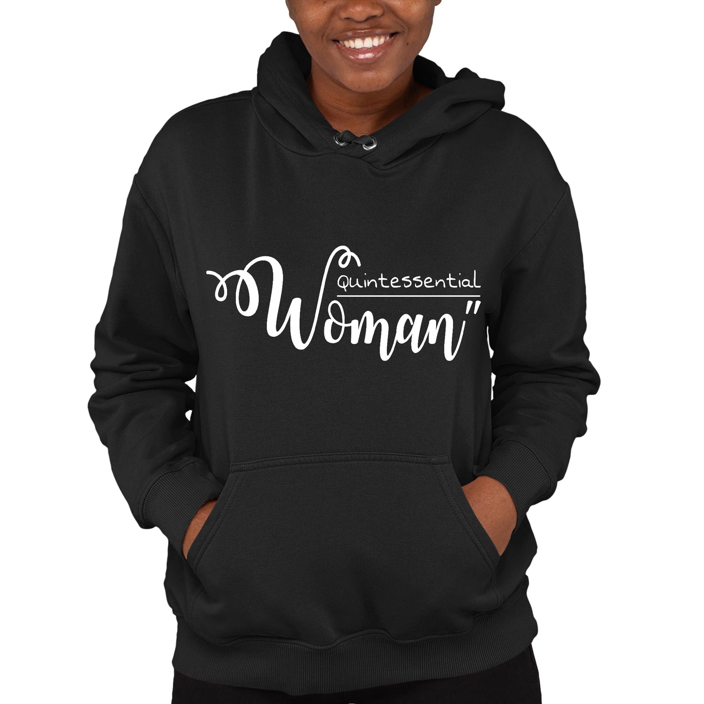 Womens Long Sleeve Hoodie Quintessential Woman Inspirational