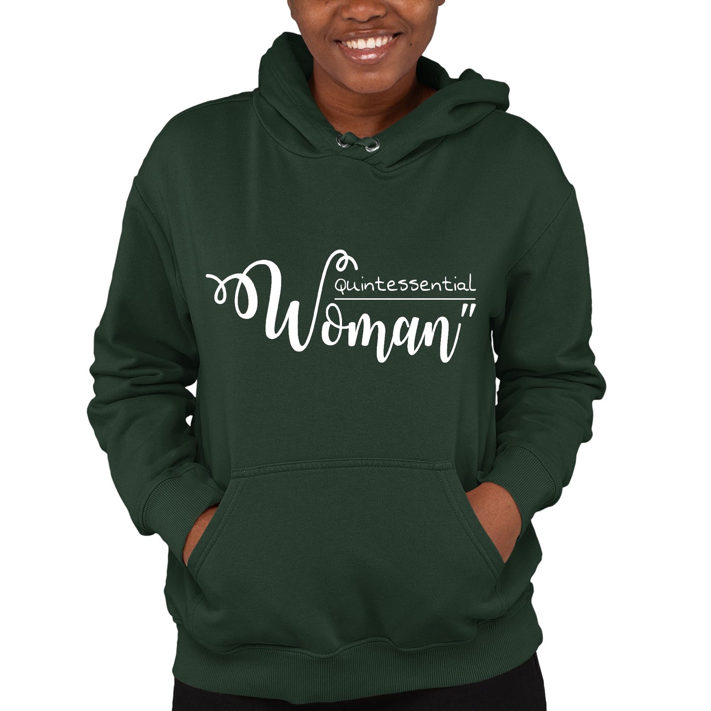 Womens Long Sleeve Hoodie Quintessential Woman Inspirational
