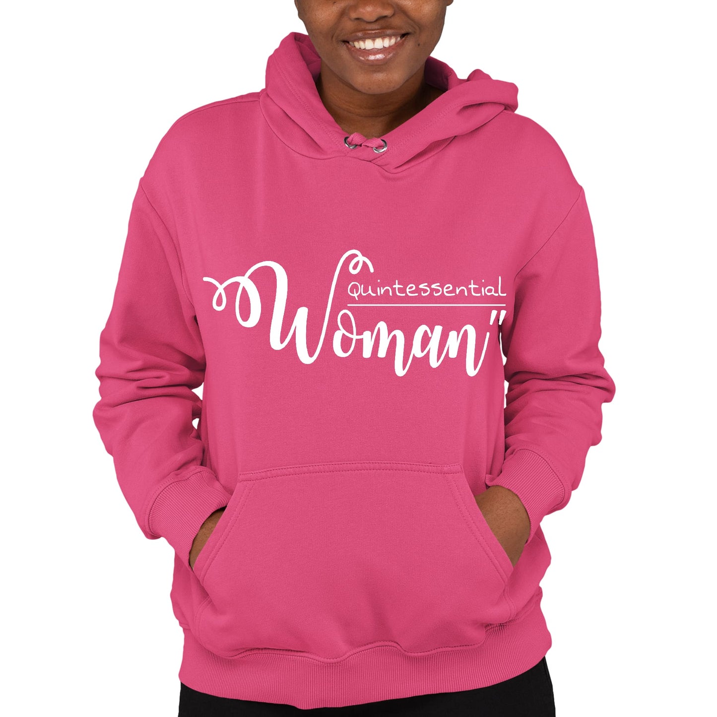 Womens Long Sleeve Hoodie Quintessential Woman Inspirational