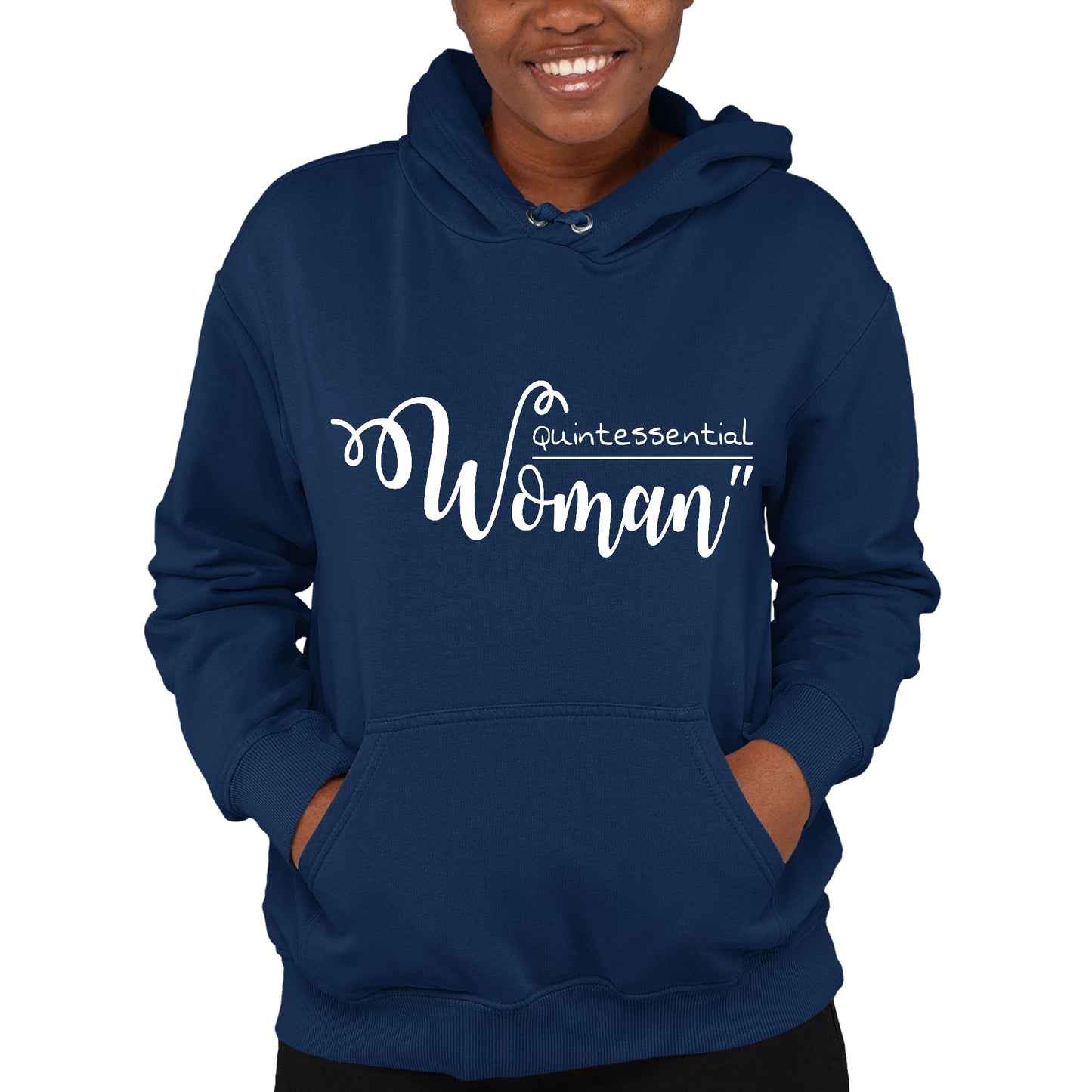 Womens Long Sleeve Hoodie Quintessential Woman Inspirational