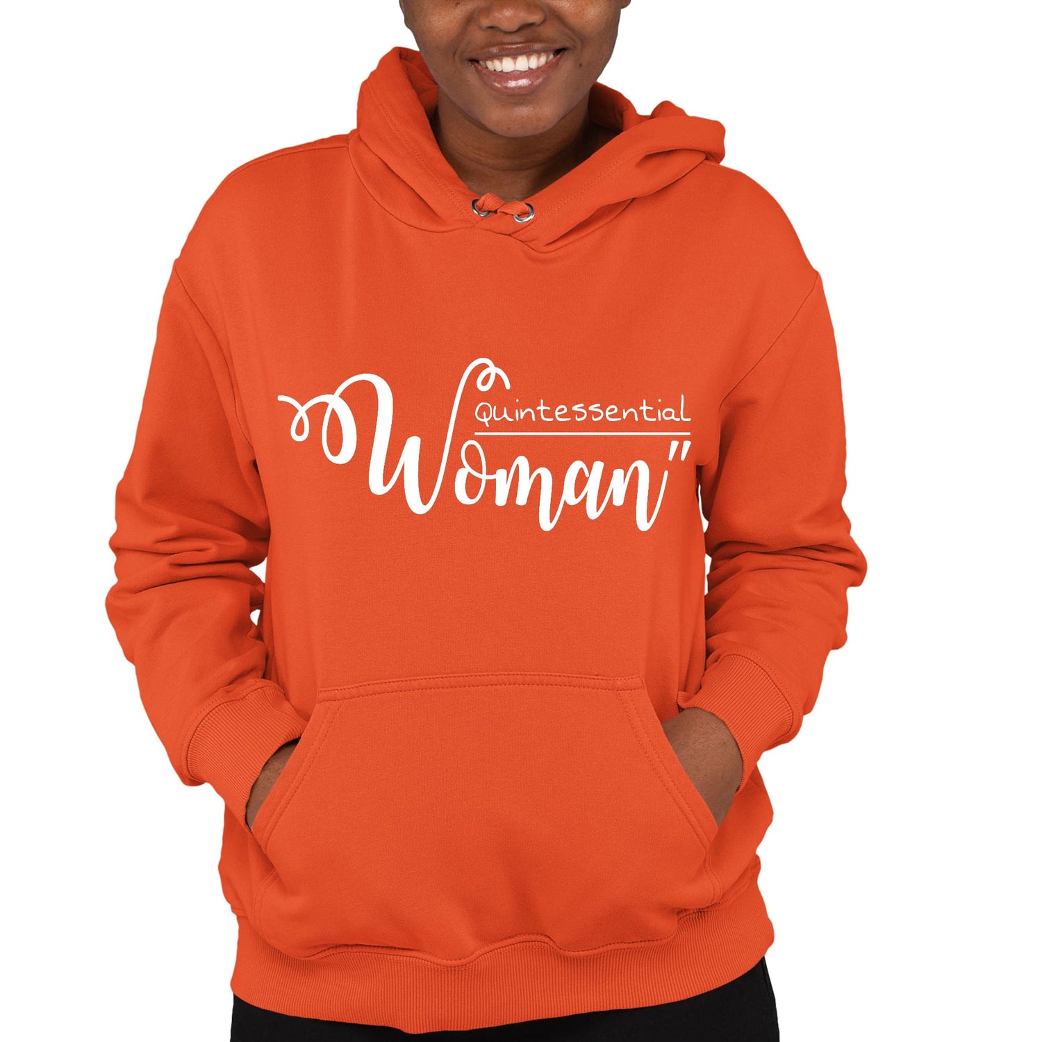 Womens Long Sleeve Hoodie Quintessential Woman Inspirational