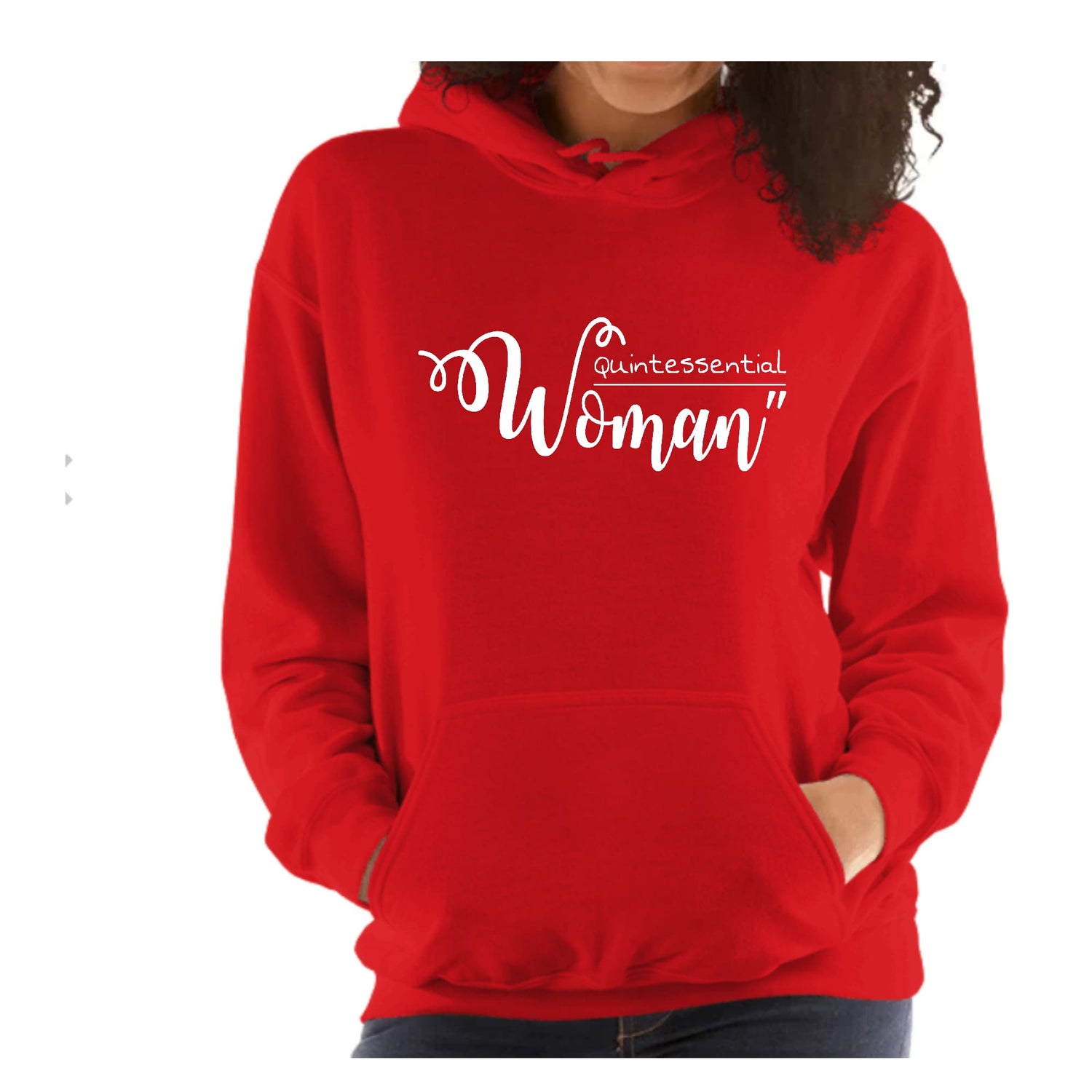 Womens Long Sleeve Hoodie Quintessential Woman Inspirational