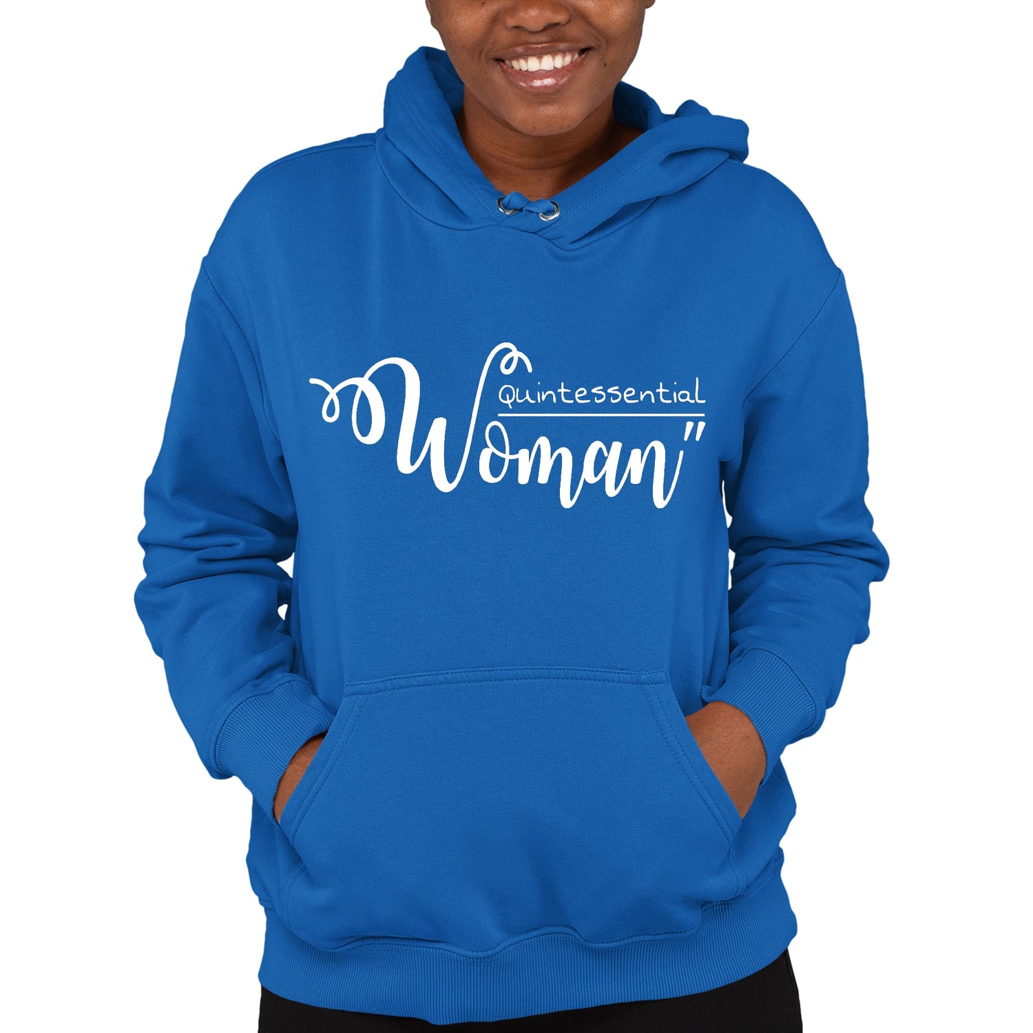 Womens Long Sleeve Hoodie Quintessential Woman Inspirational